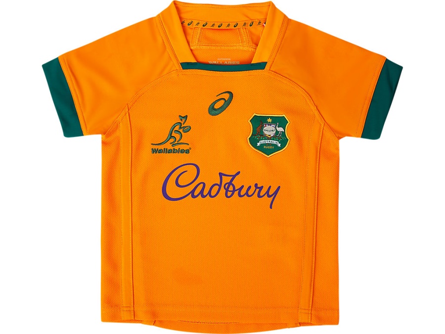 WALLABIES REPLICA HOME JERSEY INFANTS Wallabies Gold Asics