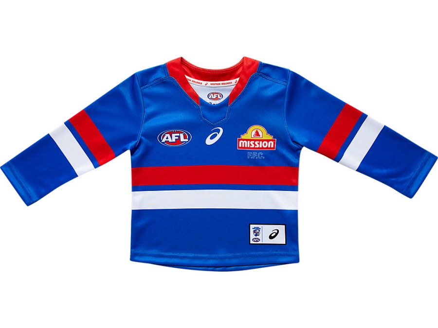 WESTERN BULLDOGS REPLICA HOME LONG SLEEVED INFANT Electric Blue Asics