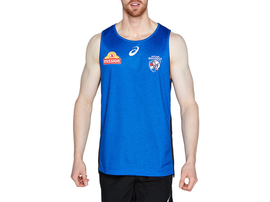 WESTERN BULLDOGS TRAINING SINGLET Asics Blue Asics