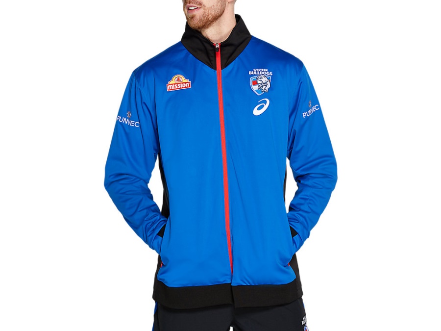 WESTERN BULLDOGS TRAVEL JACKET Asics Blue Asics